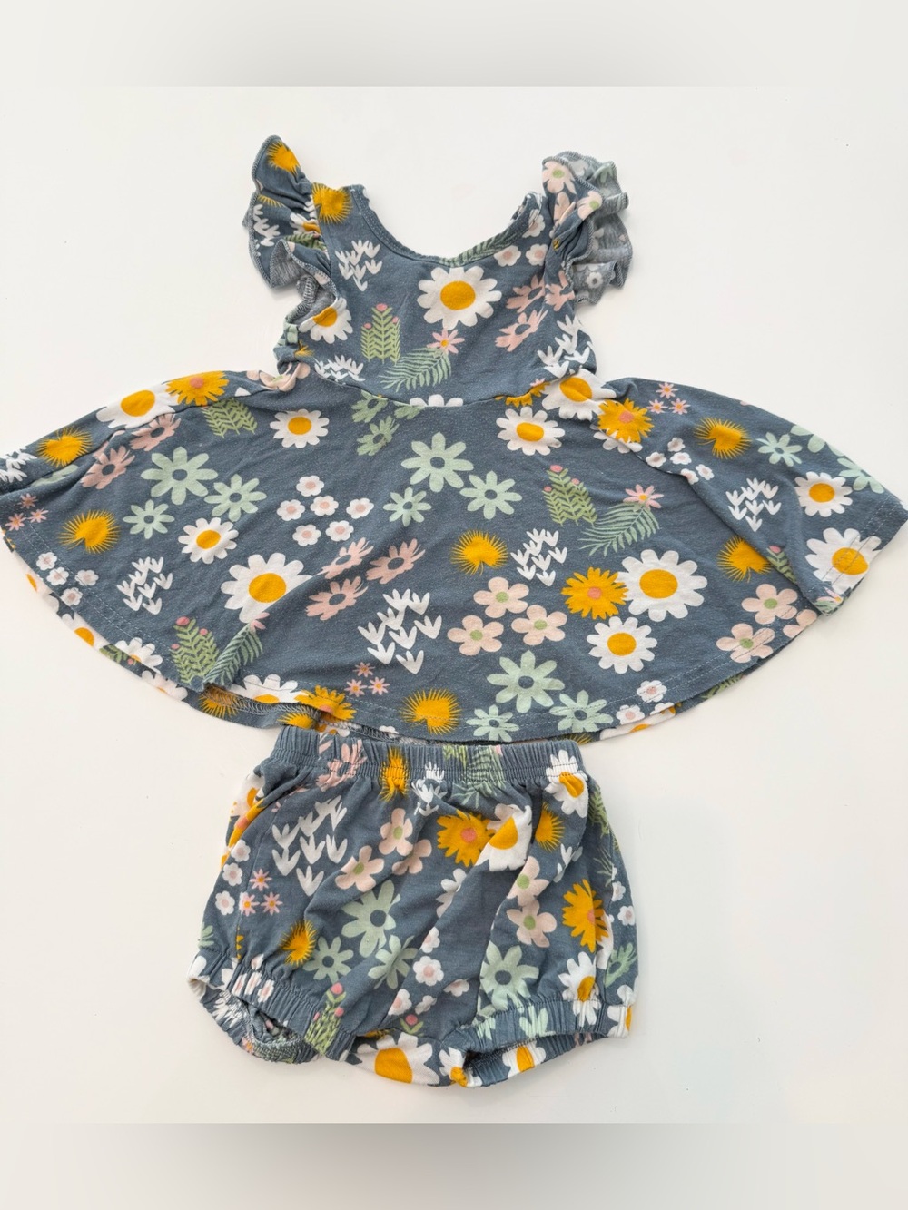 Emerson & Friends Floral Dress & Bottoms 3-6 months